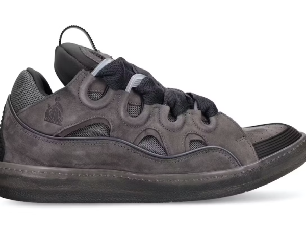 Lanvin Leather Curb Dark Grey