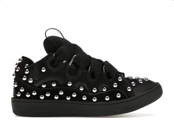 Lanvin Studded Leather Curb Black
