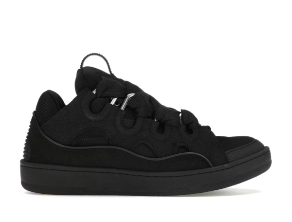 Lanvin Leather Curb Triple Black
