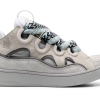 Lanvin Leather Curb Light Grey Blue