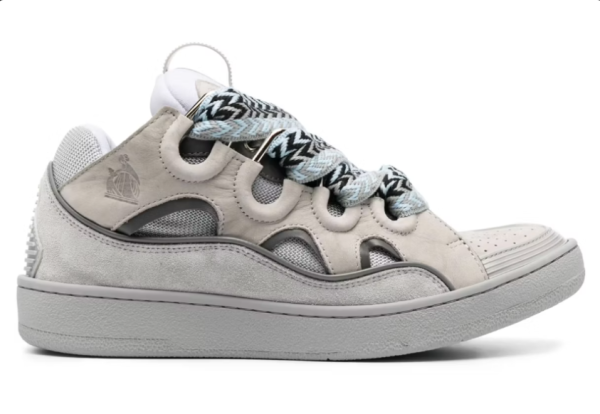 Lanvin Leather Curb Light Grey Blue