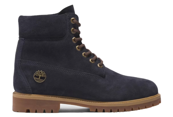 Timberland Heritage 6 Inch Lace Up Waterproof "Dark Blue Suede"