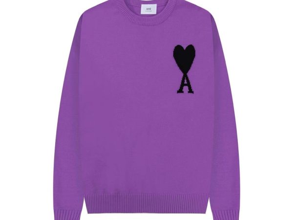Ami de Coeur Purple Crewneck Jumper