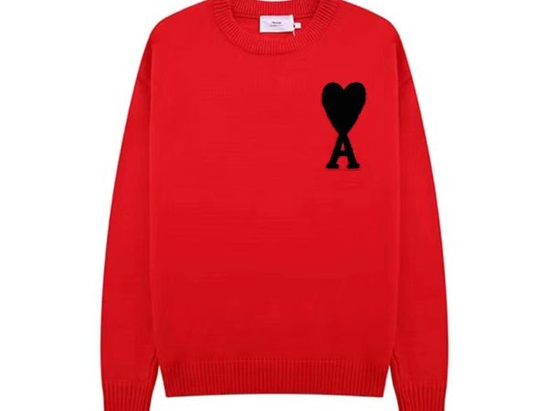 Ami de Coeur Red Crewneck Jumper