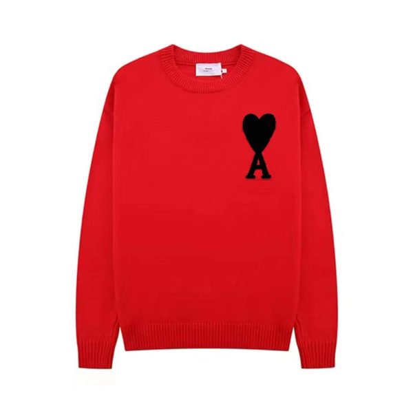 Ami de Coeur Red Crewneck Jumper