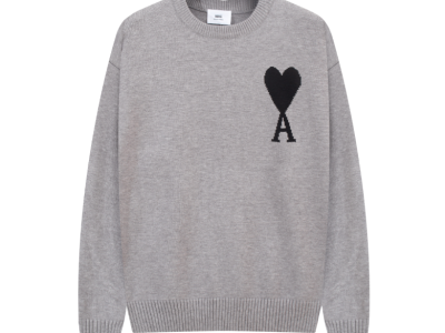 Captura de pantalla 2024-10-01 131621 Ami de Coeur Grey Crewneck Jumper