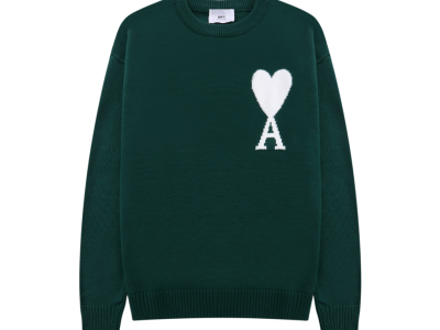 Ami de Coeur Dark Green Crewneck Jumper