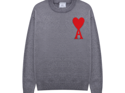 Captura de pantalla 2024-10-02 083401 Ami de Coeur Grey Crewneck Jumper