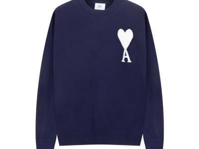 Captura de pantalla 2024-10-02 083634 Ami de Coeur Marine Crewneck Jumper