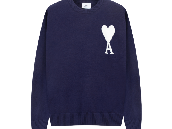 Ami de Coeur Marine Crewneck Jumper