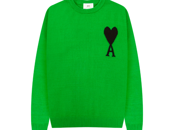 Ami de Coeur Green Crewneck Jumper