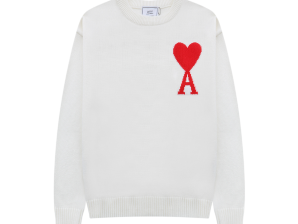 Ami de Coeur White Crewneck Jumper