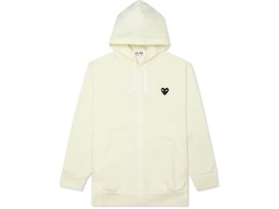 Comme des Garcons PLAY Play Big Black Heart Zip Up Hoodie
