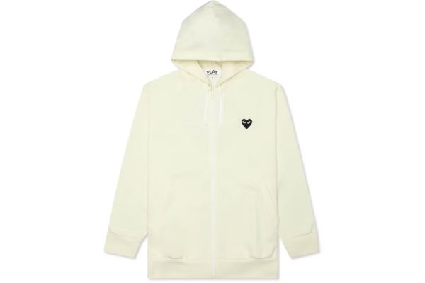 Comme des Garcons PLAY Play Big Black Heart Zip Up Hoodie