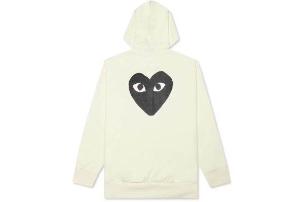 Comme des Garcons PLAY Play Big Black Heart Zip Up Hoodie