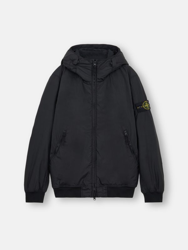 Stone Island Logo Patch Hooded Track Jacket