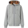 Burberry Letter Graphic Cotton Blend Zip Hoodie