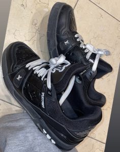 Louis Vuitton Trainer 'Black Embossed Monogram'