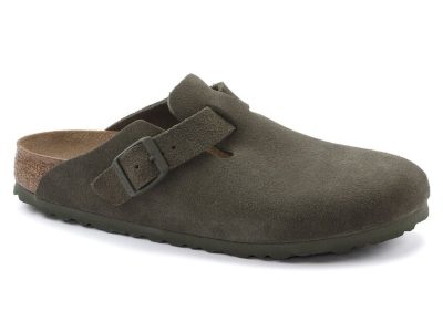 1024714 (1) Birkenstock Boston Suede "Thyme"
