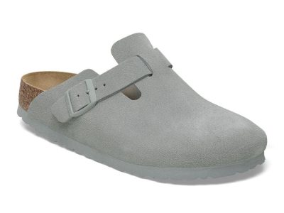 1029212 (1) Birkenstock Boston Suede "Pure Sage"