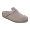 Birkenstock Boston Suede "Gray Taupe"