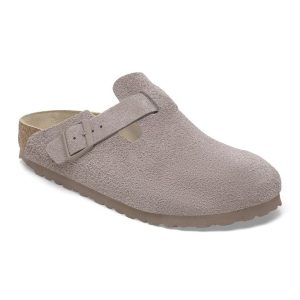 Birkenstock Boston Suede "Gray Taupe"