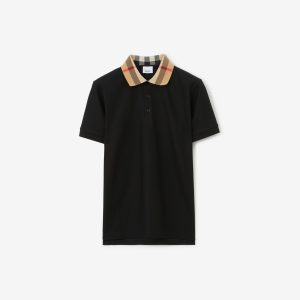 POLO SHIRT WITH CHECKED COLLAR