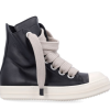 Rick Owens Jumbo Lace Sneakers "Black Milk"