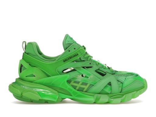 Balenciaga Track.2 "Clear Sole Fluo Green"