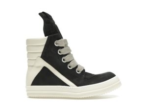 Rick Owens Geobasket Jumbo Lace High "Black Milk"