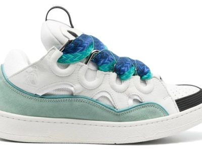 Lanvin Curb Sneaker "White Blue"
