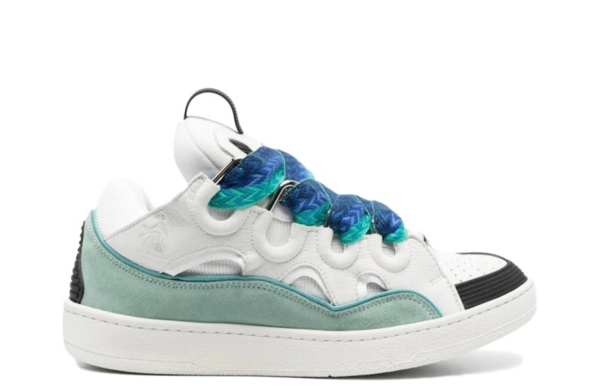 Lanvin Curb Sneaker "White Blue"