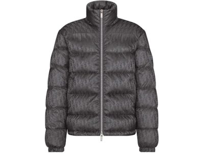Dior Oblique Down Jacket "Gray Nylon"