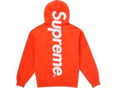 Supreme Satin Applique Hooded Sweatshirt"orange"
