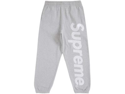 Supreme Satin Applique Sweatpant"grey"