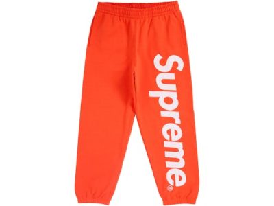 Supreme Satin Applique Sweatpant"orange"