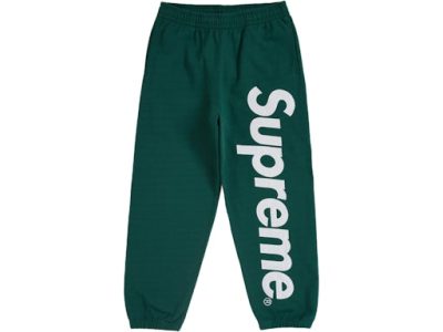 Supreme Satin Applique Sweatpant"Dark Green"