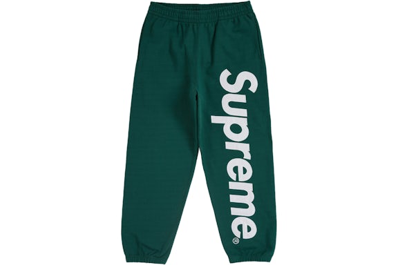 Supreme Satin Applique Sweatpant"Dark Green"