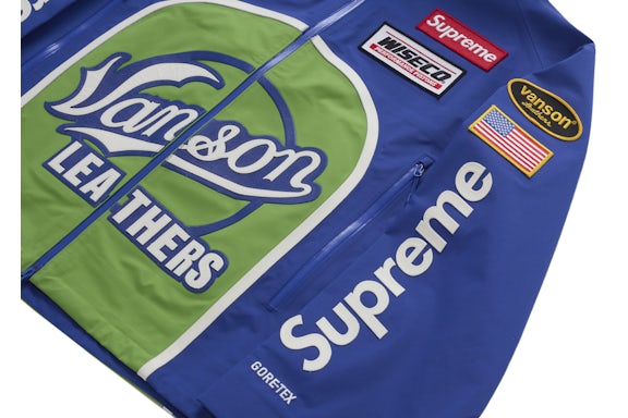 Supreme Vanson Leathers GORE-TEX Shell Jacket "Royal Blue"