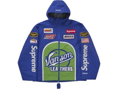 Supreme Vanson Leathers GORE-TEX Shell Jacket "Royal Blue"