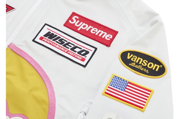 Supreme Vanson Leathers GORE-TEX Shell Jacket "White"