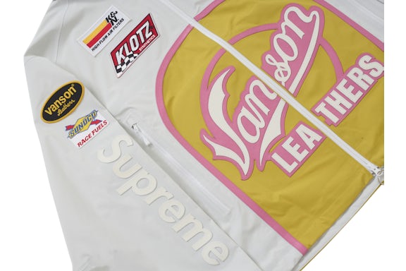 Supreme Vanson Leathers GORE-TEX Shell Jacket "White"